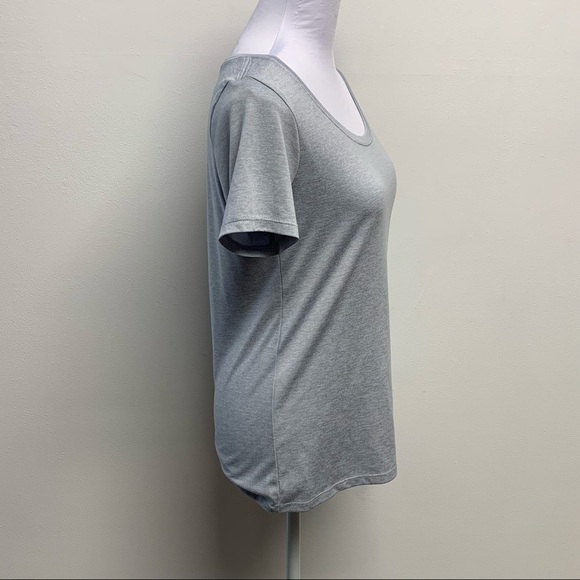 Nike |Women's Size Small| Gray Short Sleeve Logo Activewear Dri Fit T-Shirt Top - Picture 5 of 10